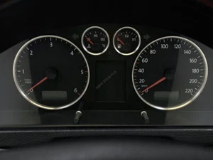 Pour VW T5 Sport RS 03-10 Anneaux de tableau de bord en aluminium poli 4 pièces - Picture 1 of 8