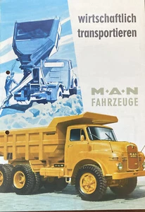 PROSPEKT M.A.N FAHRZEUGE - WIRTSCHALFTLICH TRANSPORTIEREN - MODELL-DATENBLATT - Bild 1 von 3