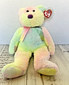 Oso teñido Ty Beanie Buddies Groovy Tye 12" con etiquetas - Imagen 1 de 4