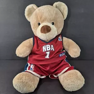 Build A Bear Workshop Plush NBA Basketball Jersey & Shorts #1 BAB Stuffed Animal - Picture 1 of 11