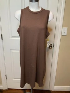 Lululemon Brown Classic Fit Sleeveless Athletic Tank Dress, Size Large - Picture 1 of 6