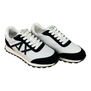 ARMANI EXCHANGE SCARPE donna Sneaker Bassa Low Cut Bianco/Nero XDX193 - Imagen 1 de 5