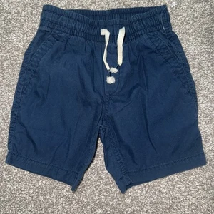 NWOT Boys Gap Kid Navy Blue Drawstring Pull On Shorts Size XS 4/5 - Picture 1 of 3