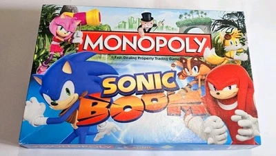 Monopoly SONIC BOOM Board Game, Complete,  Hasbro, Sega, 2015 - Image 1 of 4