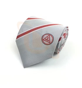 Freimaurer Regalia Seidenkrawatte mit königlichem Bogen Triple Taus Herrenkrawatte NT007 - Bild 1 von 4