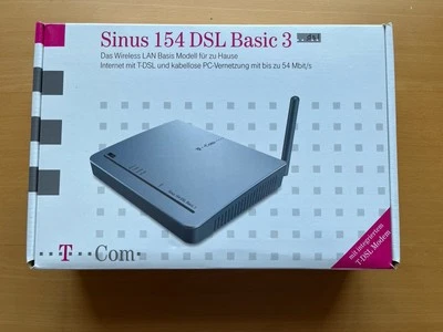 T-Com Sinus 154 DSL Basic 3 54 Mbps 1-Port 100 Mbps Router... - Bild 1 von 4