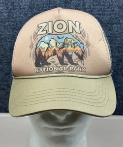 Zion National Park Utah Herren Foam Curve Bill Vintage Trucker Mütze Kappe - Bild 1 von 7
