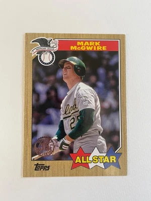 Mark McGwire 2022 Topps '87 35th Anniversary #87AS-8 Oakland Athletics - Image 1 of 2