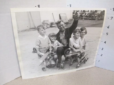 Piloto de avión familia Al Hunter juguete de acero prensado 1930 foto de juguete de colección Foto 1 de 2