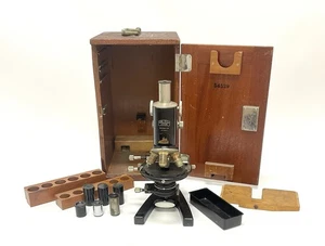Carl Zeiss Jena Antique Microscope With Extra Lenses And Storage Box - Picture 1 of 10