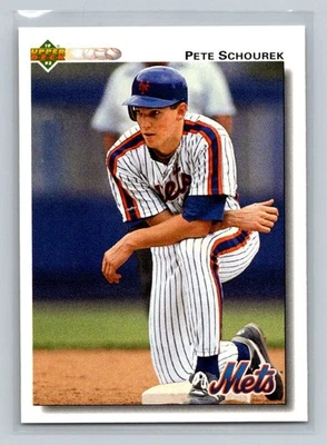 1992 Upper Deck #673 Pete Schourek New York Mets Baseball Card - Image 1 of 2