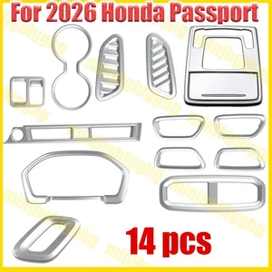 Kit completo de adornos de cubierta de decoración interior plateada 14 piezas para Honda Passport 2026+ - Imagen 1 de 5