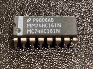 Menge 25, 74HC161, National Semiconductor, 4-BIT BINÄRZÄHLER - Bild 1 von 1