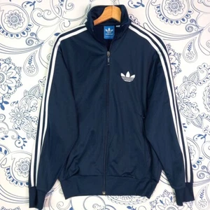 TREE STRIPES GYM JACKET ADIDAS BLU TG S, GABBER LOOK, SPORT JOGGING GIACCHINO - Imagen 1 de 20