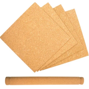 Craft County Cork Rolls and Tile Packs for DIY Bulletin Boards, Coasters, & More - Picture 1 of 3