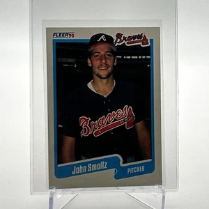 1990 Fleer John Smoltz Baseball Card #595 Mint FREE SHIPPING - Picture 1 of 3