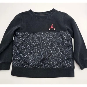 Air Jordan Boy's Size 7 Black and Gray Sweatshirt - Picture 1 of 6