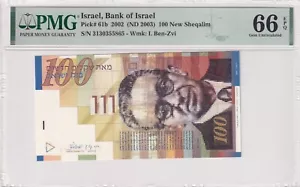 Israel, 100 New Sheqalim, 2003, UNC, p61b - Picture 1 of 2