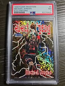 1998 Fleer Tradition Michael Jordan #6 Electrifying PSA 7 - 90s Jordan Insert