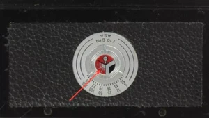 Cubierta de índice de metal ISO pequeña de 1 pieza con cinta 3M para esfera de puerta trasera Leica M3 M2 M1 - Imagen 1 de 3