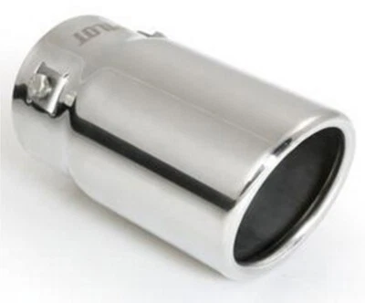 Terminale di Scarico Marmitta per Auto in Acciaio Inox Lucidato Ø 45-55mm C60016 - Immagine 1 di 4
