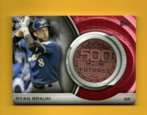 D13373 2016 Topps Update 500 HR Futures Club Medallions #500M3 Ryan Braun - Picture 1 of 1