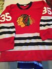 VTG Chicago Blackhawks Jersey Hockey NHL Athletic Knit S M #35 O’brien Canada