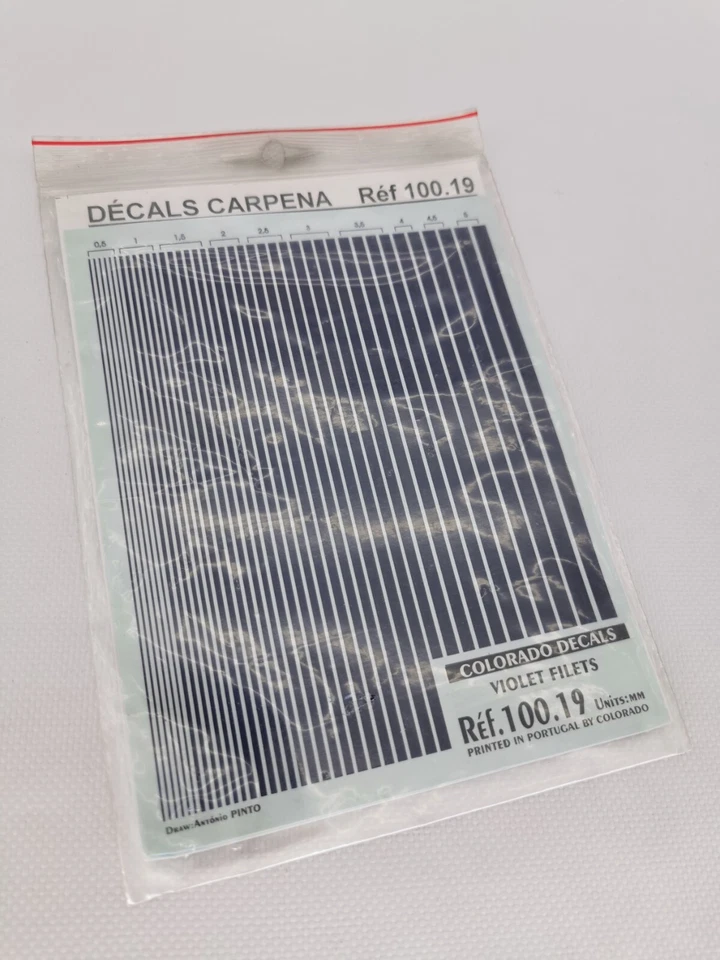 DECALS CARPENA 100.19 FILETS VIOLETS - Photo 1/1