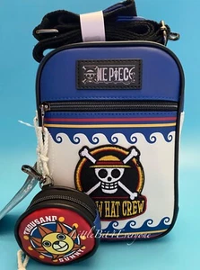 NWT One Piece Straw Hat Crew Jolly Roger Crossbody Bag & Coin Purse EXCLUSIVE - Picture 1 of 20