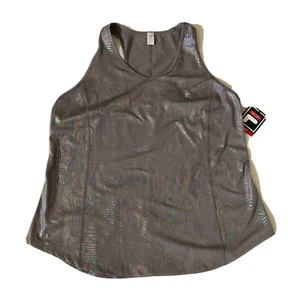 FILA SPORT Women SZ XXL NEW Mauve Shimmer Tru-Stretch Racerback Athletic Top - Picture 1 of 3