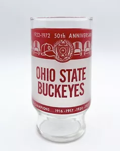 Ohio State OSU Buckeyes Stadium 50th Anniversary 1972 Glass Football Big Ten - Picture 1 of 7