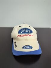 Ford Racing Adjustable One Size Hat Cap Blue Logo Splash Sport Embroidered CFS