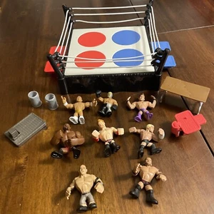 WWE WWF Mattel Rumblers Mini Wrestling Action Figures & Arena /plus Read - Picture 1 of 24