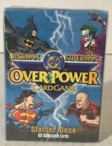 1996 DC COMICS OVERPOWER BATMAN SUPERMAN STARTER DECK 69 GAME CARDS MINT SEALED - Picture 1 of 1