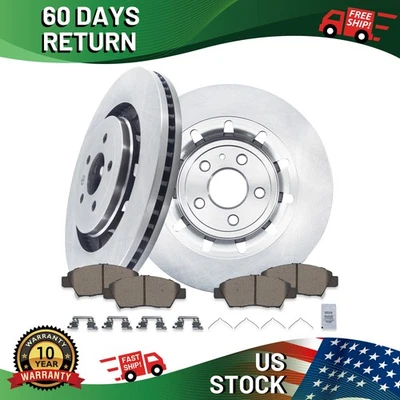 13.86" Front Brake Rotors and Pads Fits Ford Explorer Taurus Lincoln MKS - Image 1 of 4