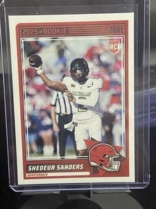 2025 Panini Score Football #15 Shedeur Sanders RC Rookie Card Cleveland Browns - Picture 1 of 2