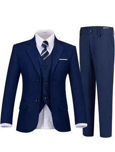 YuanLu Boys Colorful Formal Suits 5 Piece Slim Fit Dresswear Suit  - Picture 1 of 3