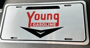 YOUNG GASOLINE FRONT LICENSE PLATE - Picture 1 of 2