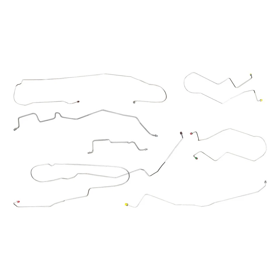 Kit de línea de freno tubos completos 1996-02 Express 2500 Savanna 2500 OE acero 7 piezas Foto 1 de 4