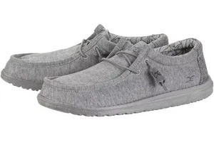 Nuovo con etichetta! Hey Dude Wally Pile Elasticizzato Colore Grigio Uomo Taglia 8 - Foto 1 di 9