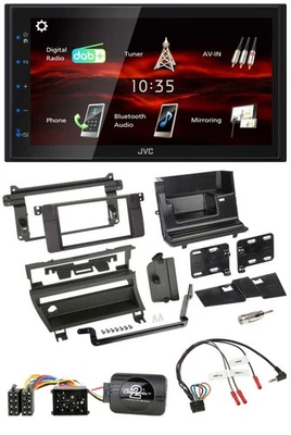 JVC USB Bluetooth Lenkrad DAB 2DIN Autoradio für BMW 3er 1999-2006 1 Schalteröff - Bild 1 von 4
