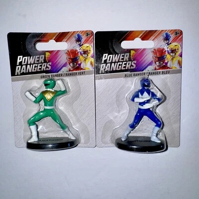 Lot Of 2 2023 Power Rangers 2.5" Mini Figure Cake Toppers Just Play Hasbro New - Image 1 of 4