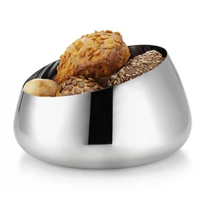 Philippi LE PAIN Ligero Acero Inoxidable Acabado Espejo Panera Cesta - Imagen 1 de 2