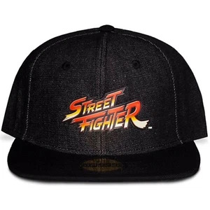 Difuzed Unisex Adult Street Fighter Flat Brim Snapback Baseball Hat Cap Black - Picture 1 of 5