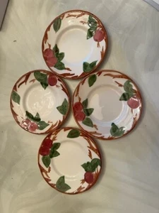 4er Set franziskanische Apfelbrotteller HERGESTELLT IN ENGLAND 6" - Bild 1 von 2