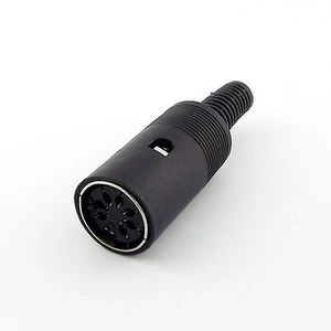 1pcs 7 PIN DIN Female Jack Cable Connector 7 Pin With Plastic Handle - Picture 1 of 7