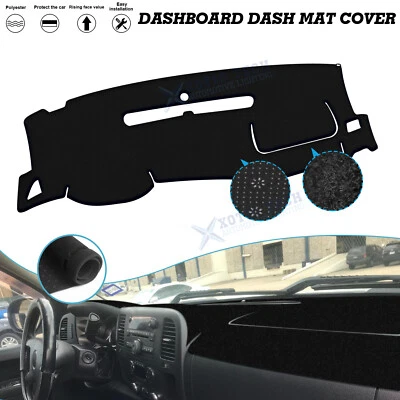 Cubierta de tablero de instrumentos Fit 2010-2012 Chevy Silverado 2500 3500HD almohadilla parasol tablero Foto 1 de 4