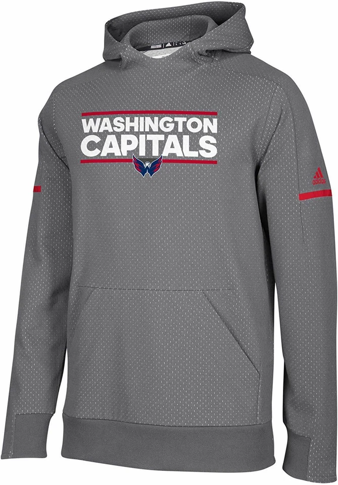 Washington Capitals adidas NHL Squad Pullover Hoody Sz S