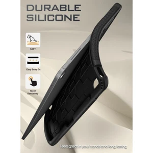 For Apple iPad Air 13 2025 / 2024 Case Heavy Duty Silicone Kids Friendly Black - Picture 1 of 6