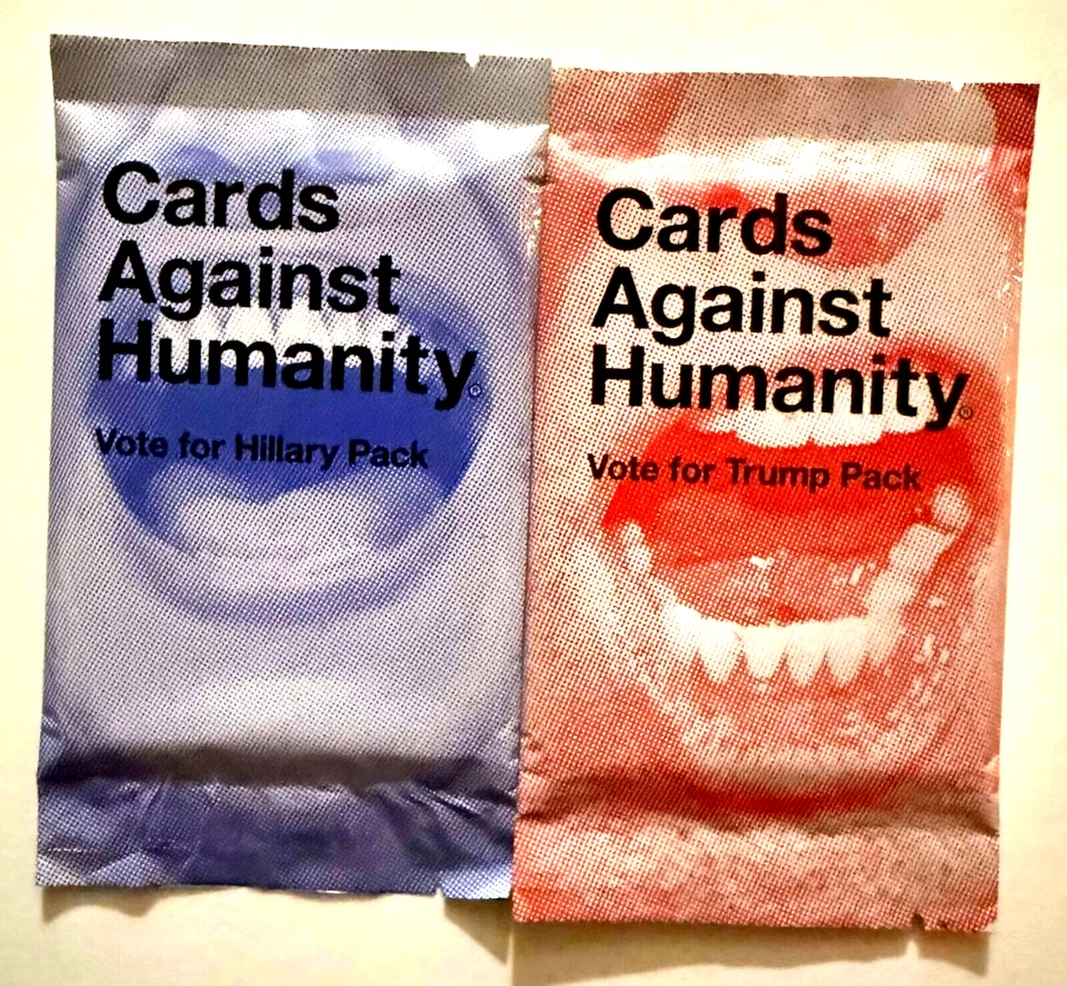 Cards Against Humanity Vote for Hillary Trump Pack CAH Combo GenCon Concert 2016